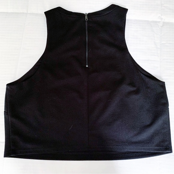 Abs allen schwartz black cropped top size medium - Picture 3 of 7